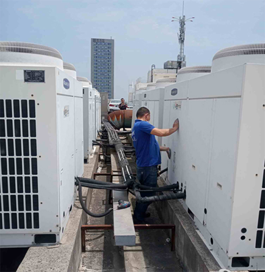 公主岭中央空调制热和不制冷系统维修方法